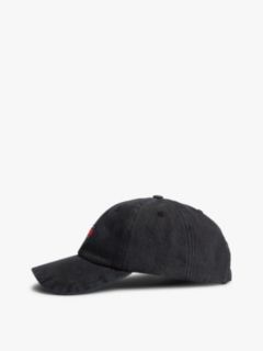 Heritage Logo Denim Baseball Cap — Black 3