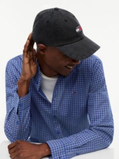 Heritage Logo Denim Baseball Cap — Black 4