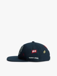 Flag Embroidery Six-Panel Baseball Cap — Blue 3