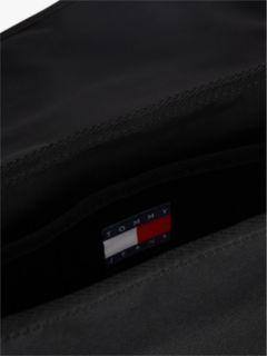 Essential Logo Crossbody Messenger Bag — Black 4