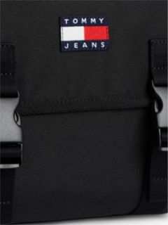 Essential Logo Crossbody Messenger Bag — Black 5