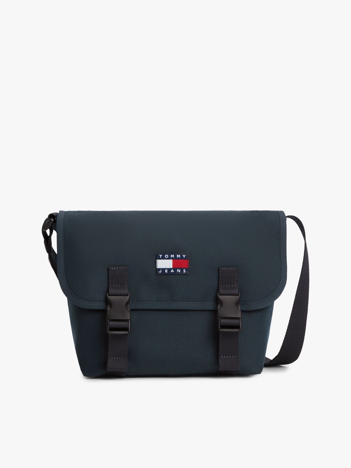 Essential Logo Crossbody Messenger Bag — Blue