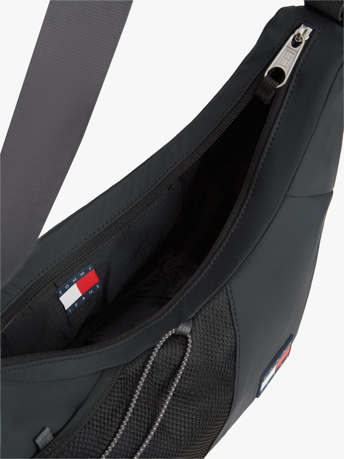Logo Outdoor Crossbody Bag — Black