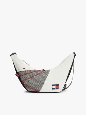 white logo outdoor crossbody bag for men tommy jeans