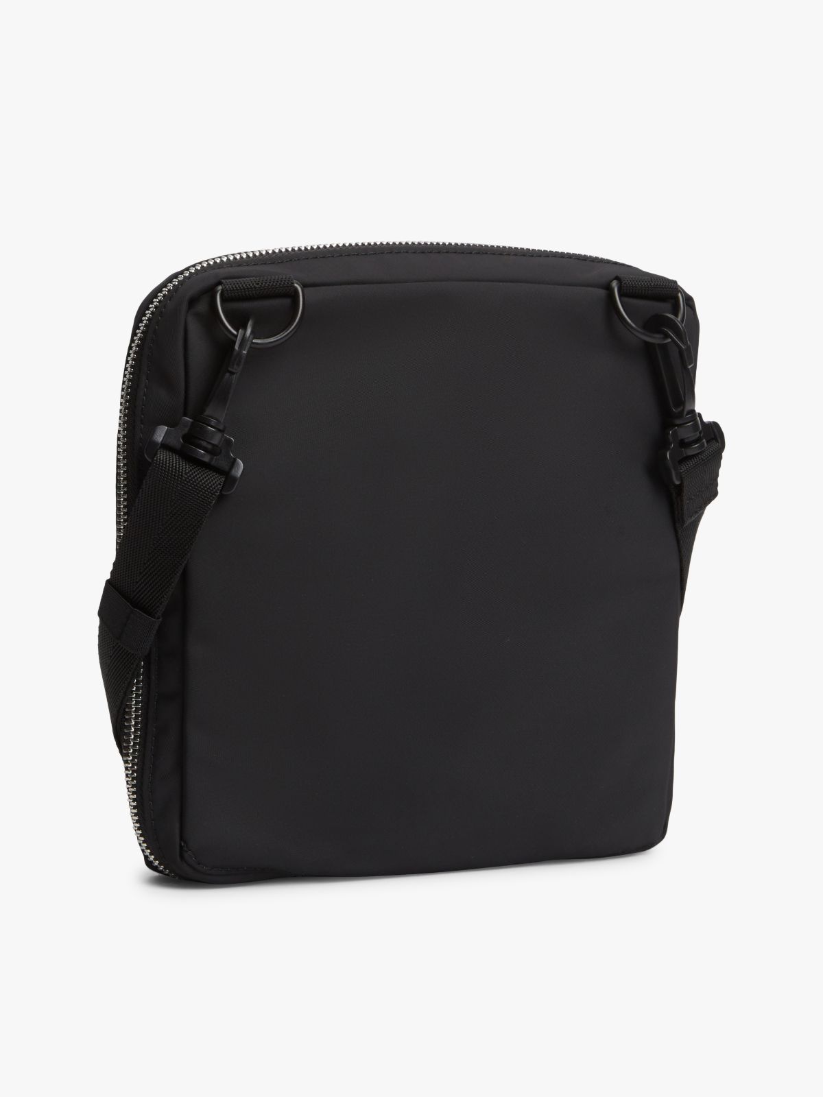 Logo Crossbody Reporter Bag — Black