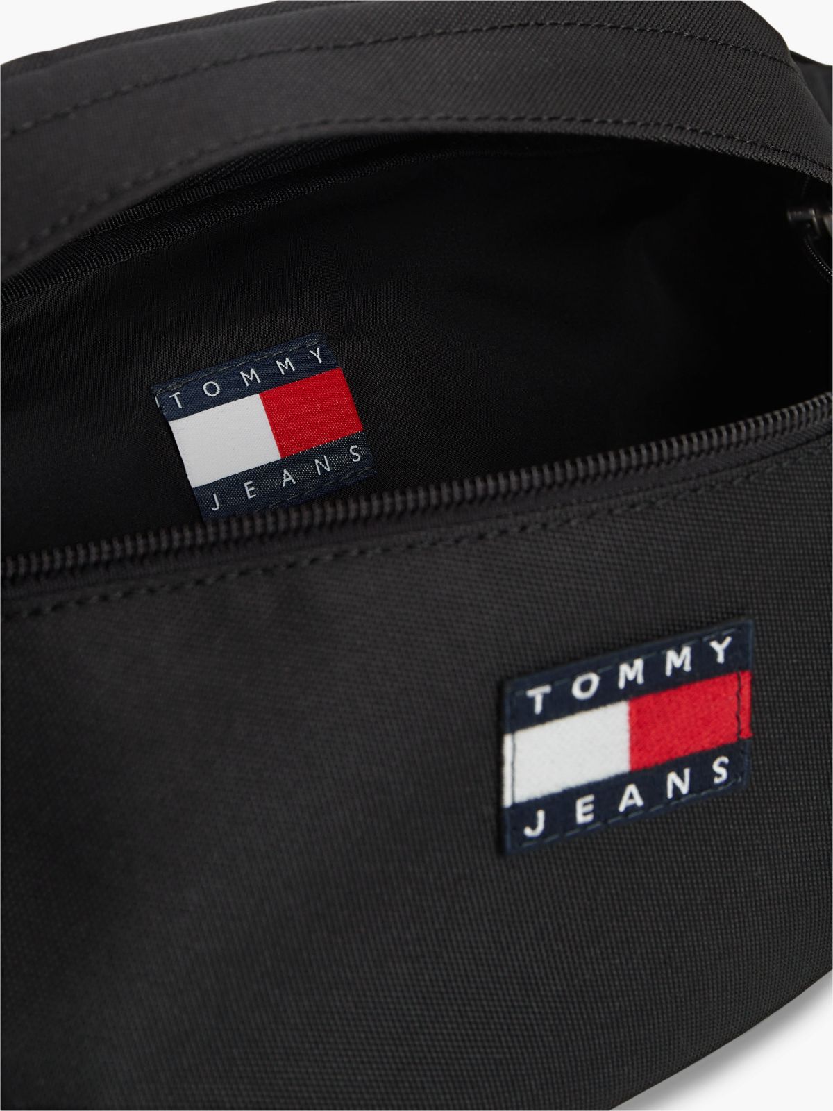 Essential Repeat Logo Bum Bag — Black