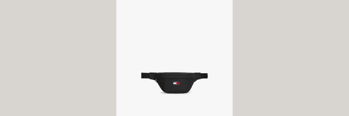 Essential Repeat Logo Bum Bag — Black