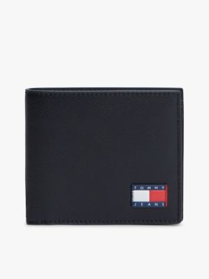 portefeuille heritage avec cuir black pour hommes tommy jeans