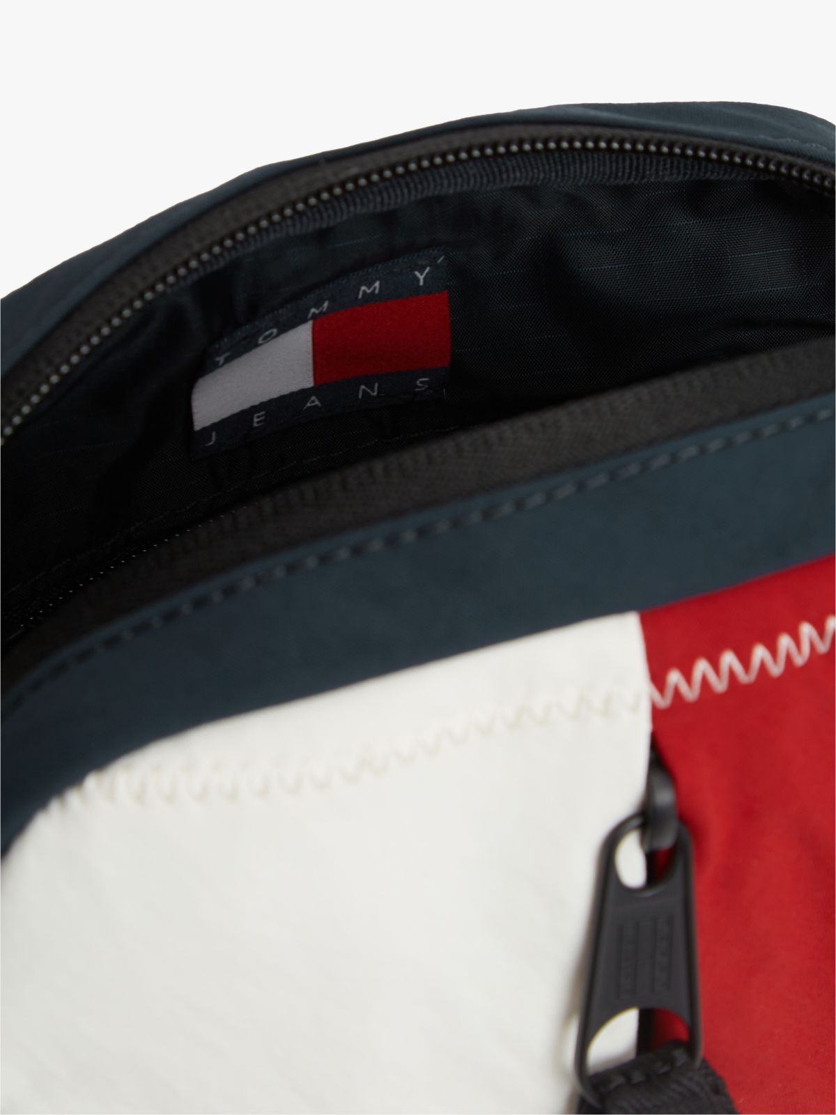 Archive Textile Crossbody Reporter Bag — Blue