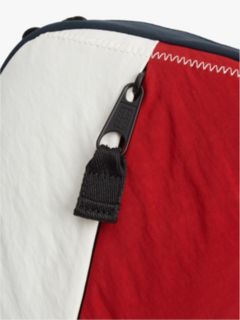 Archive Textile Crossbody Reporter Bag — Blue 5