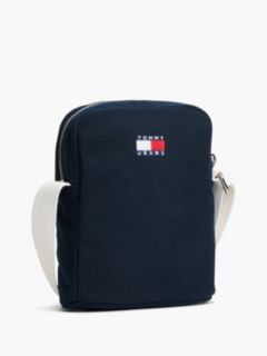 Logo Embroidery Crossbody Reporter Bag — Blue 3