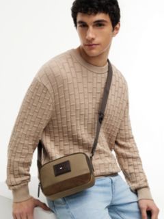 Heritage Colour-Blocked Crossbody Camera Bag — Brown 2