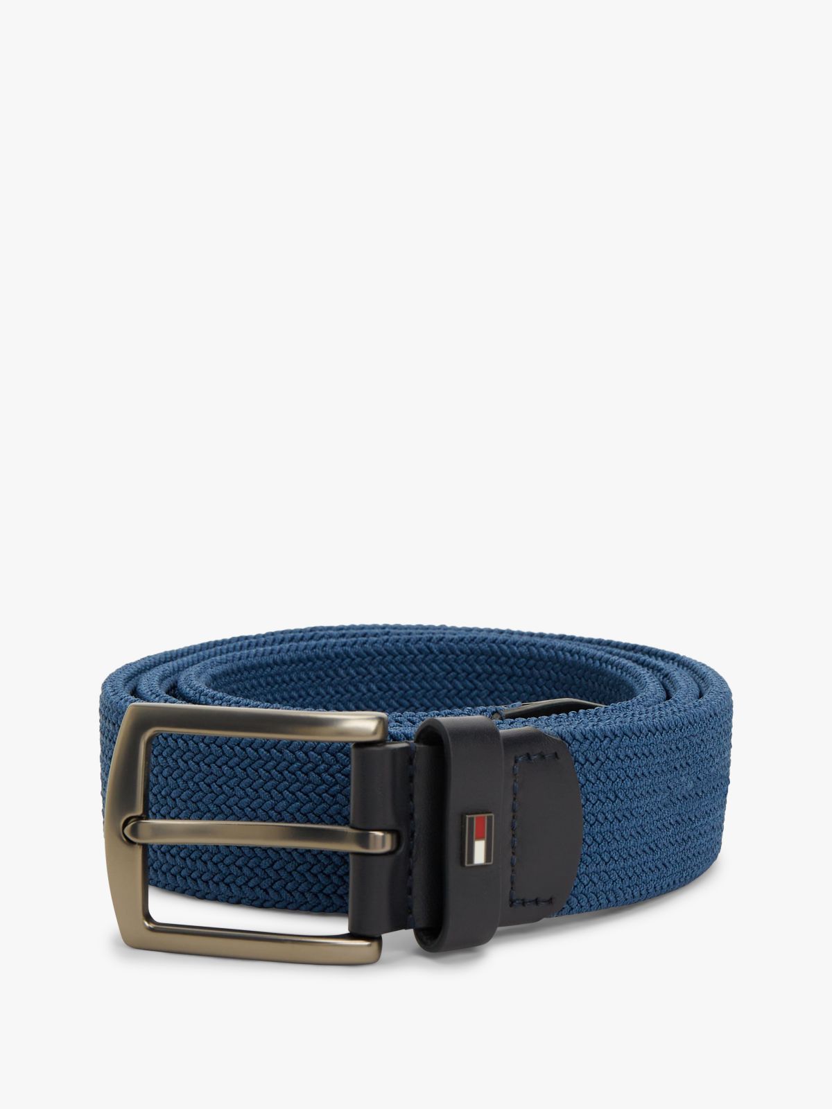 Denton Braided Webbing Elastic Belt — Blue