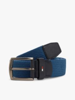 Denton Braided Webbing Elastic Belt — Blue 1