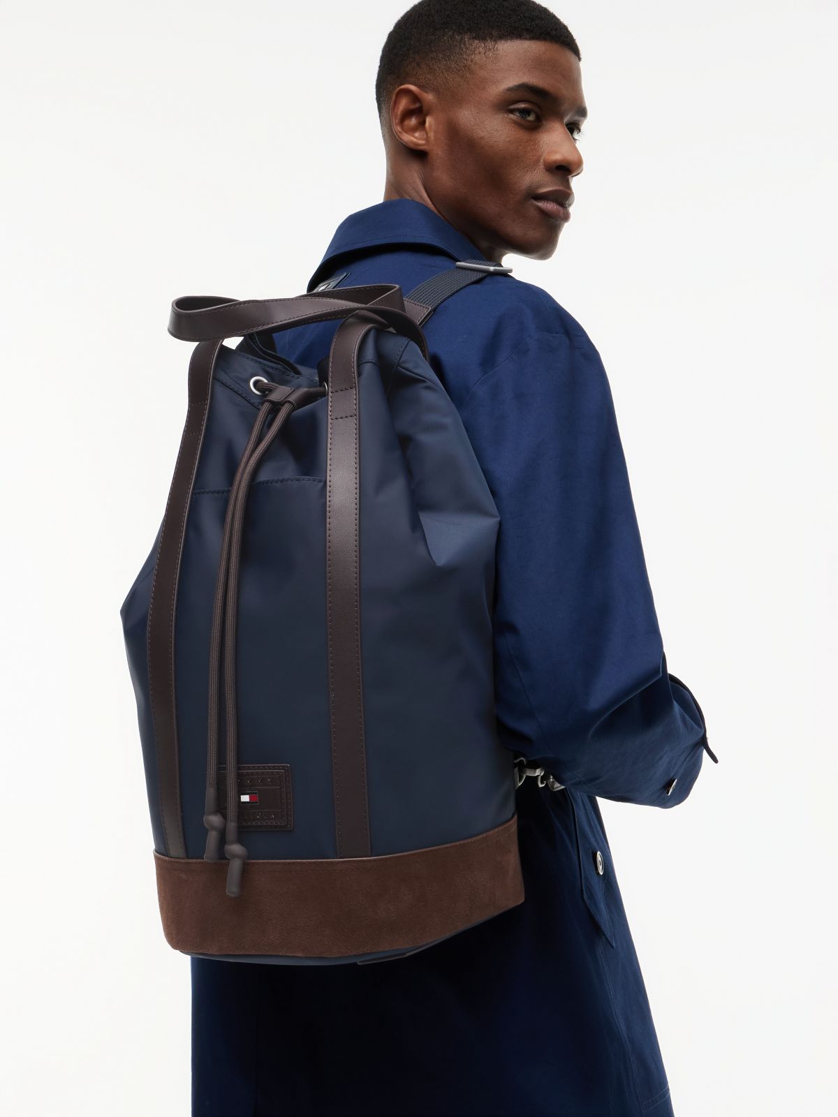 Heritage Logo Patch Sling Bag — Blue