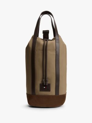sac à bandoulière heritage à écusson logo brown pour hommes tommy hilfiger