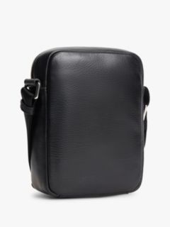 TH Business Leather Crossbody Reporter Bag — Black 3
