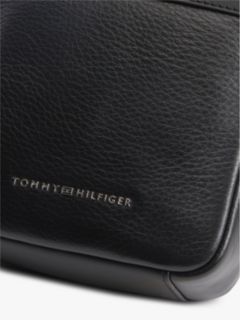 TH Business Leather Crossbody Reporter Bag — Black 5