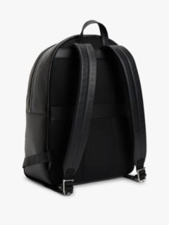 TH Business Premium Leather Dome Backpack — Black 3