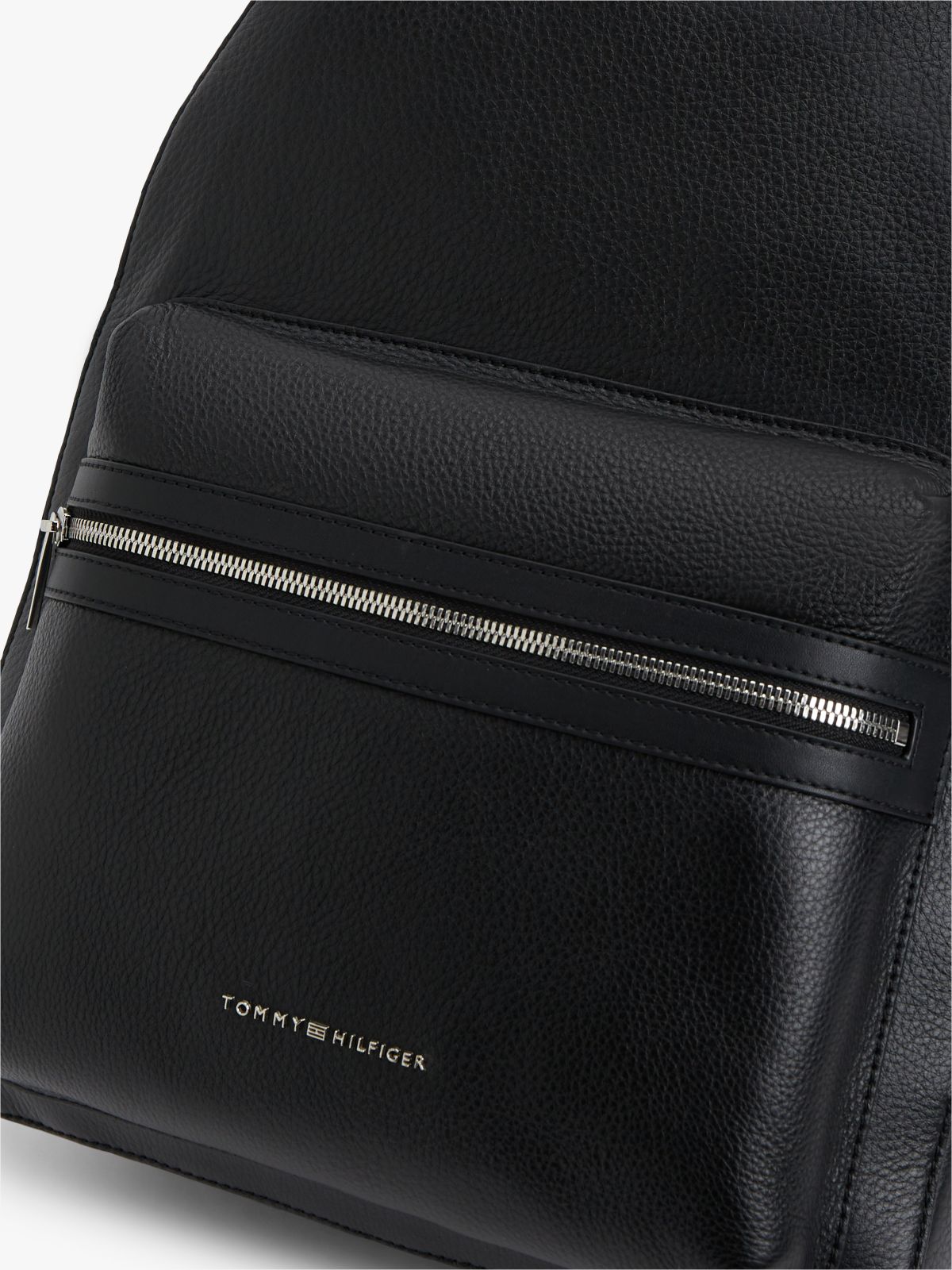 TH Business Premium Leather Dome Backpack — Black