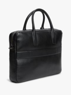 TH Business Premium Leather Laptop Bag — Black 3
