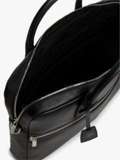 TH Business Premium Leather Laptop Bag — Black 4