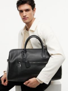 TH Business Premium Leather Duffel Bag — Black 2