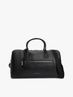 TH Business Premium Leather Duffel Bag — Black 1