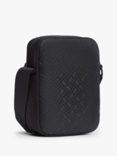 Flag Jacquard Crossbody Reporter Bag — Black 3