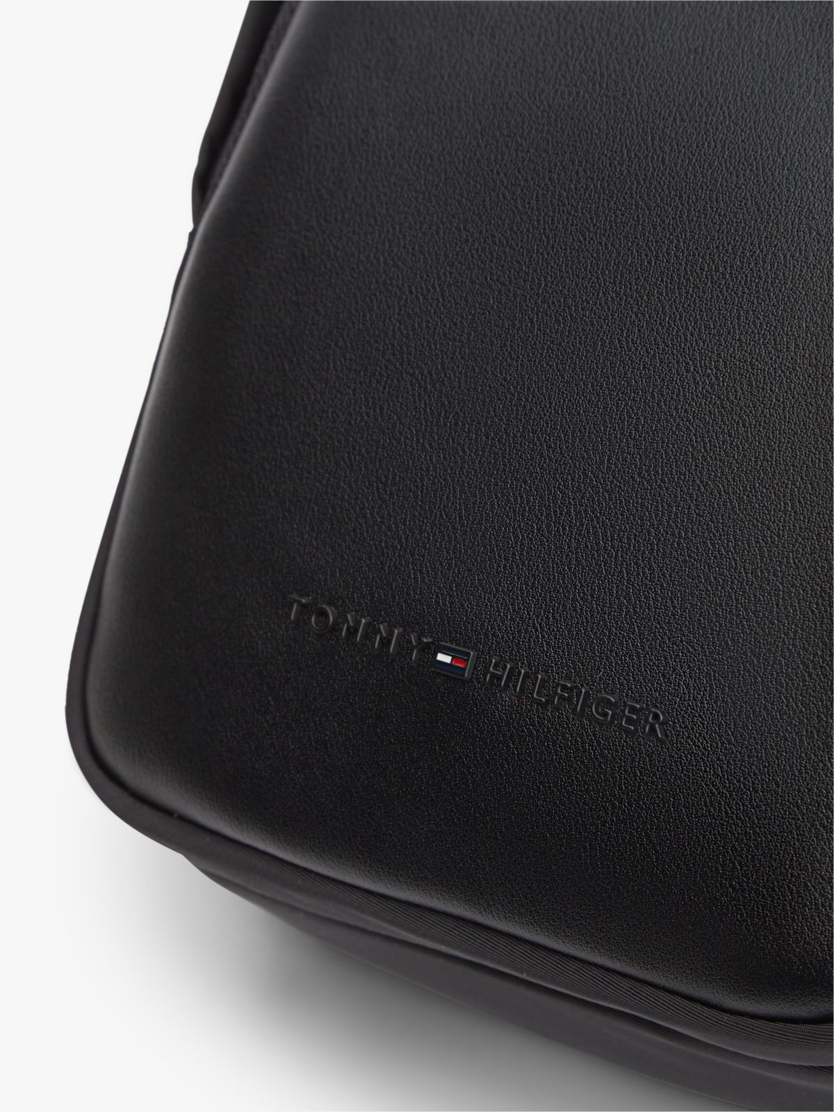 Flag Jacquard Crossbody Reporter Bag — Black