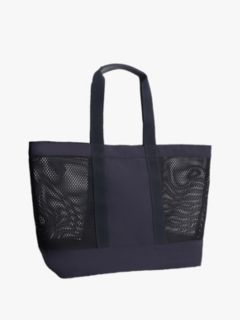 Mesh Panel Beach Tote Bag — Blue 3