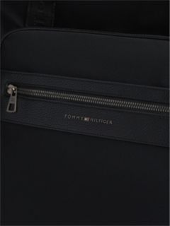 Textile Crossbody Tote Bag — Black 4