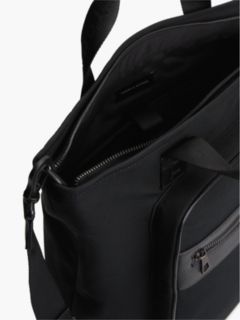 Textile Crossbody Tote Bag — Black 5