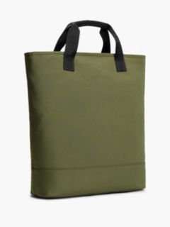 Textile Crossbody Tote Bag — Khaki 3