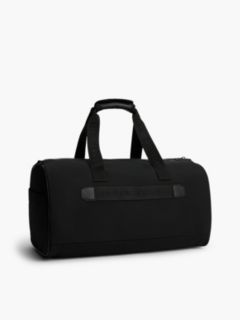 Logo Mixed Texture Duffel Bag — Black 3