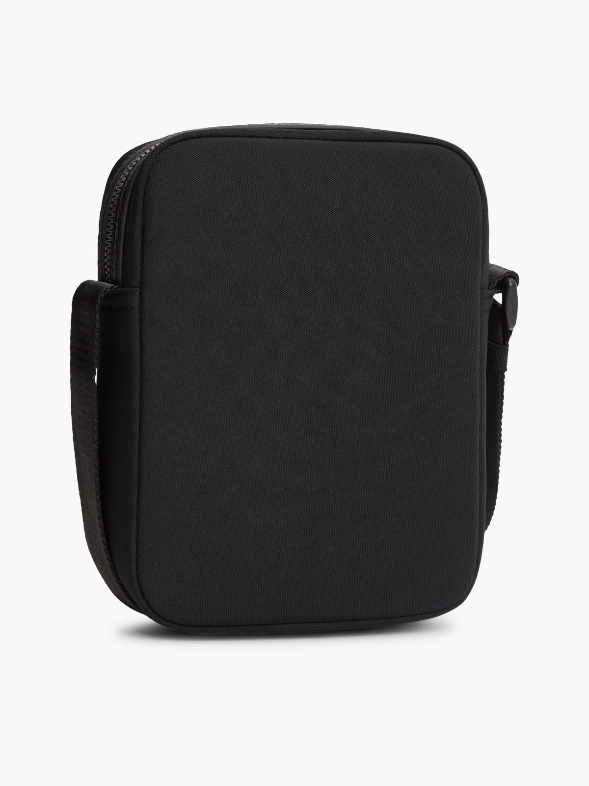 Water Resistant Mini Crossbody Reporter Bag — Black