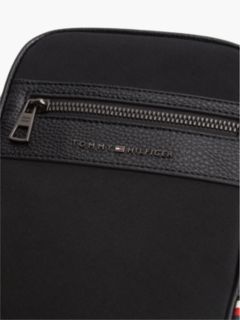 Water Resistant Mini Crossbody Reporter Bag — Black 4