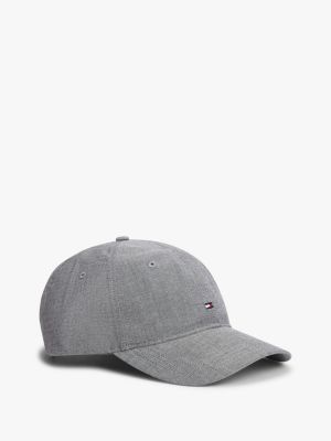 blue hilfiger flag embroidery chambray baseball cap for men tommy hilfiger