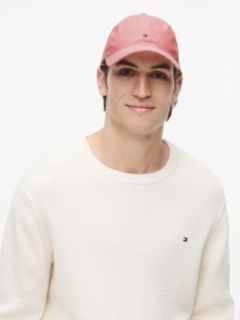 Hilfiger Flag Embroidery Chambray Baseball Cap — Pink 4