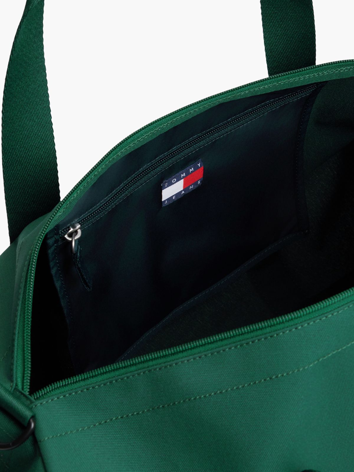 Essential Repeat Logo Textile Duffel Bag — Green