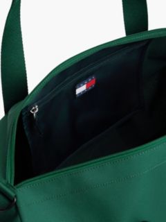 Essential Repeat Logo Textile Duffel Bag — Green 4