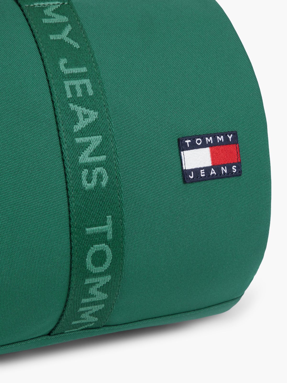 Essential Repeat Logo Textile Duffel Bag — Green