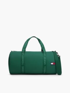 Essential Repeat Logo Textile Duffel Bag — Green 1