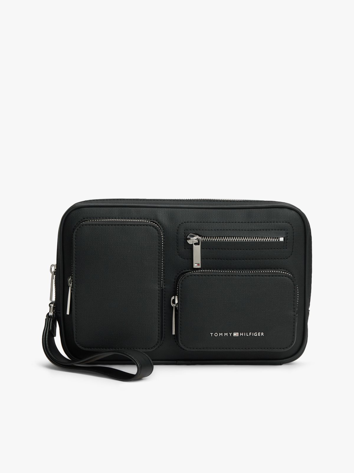Modern Business Multi Pocket Pouch — Black