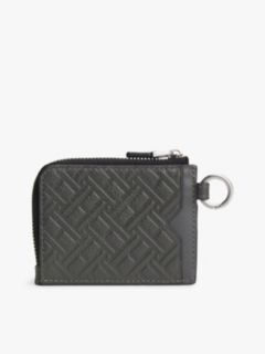 Modern Leather Zip-Around Wallet — Grey 2
