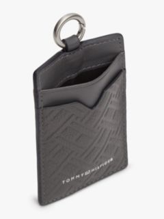 Modern Flag Leather Card Holder — Grey 3