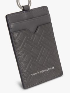 Modern Flag Leather Card Holder — Grey 4