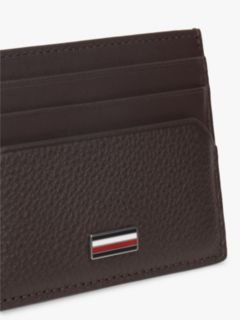 Leather Signature Plaque Card Holder — Brown 4