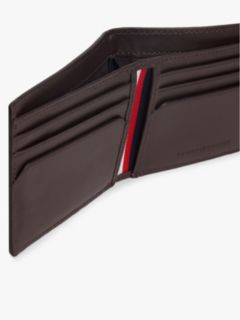 Leather Signature Plaque Bifold Wallet — Brown 4