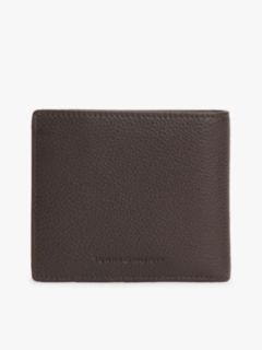 Credit Card And Coin Leather Bifold Wallet — Brown 2